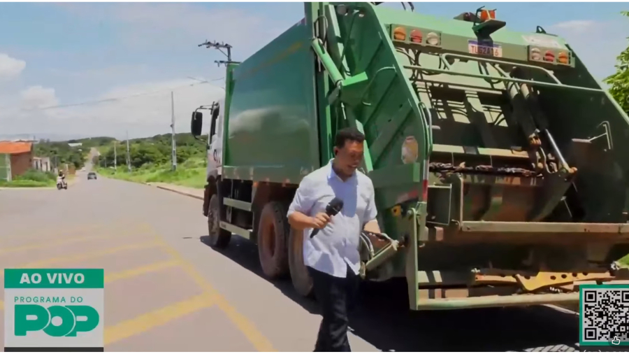 Secretário assume compromisso ao vivo com Caio Cordeiro e garante coleta de lixo regularizada até quarta-feira; VEJA VÍDEO