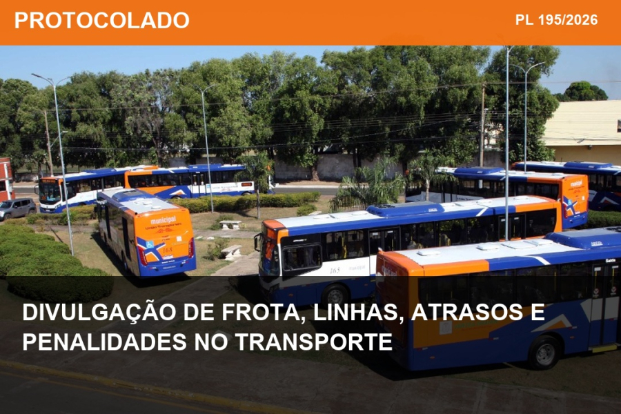 PL 195/2026 - Divulgação de frota, linhas, atrasos e penalidades no transporte