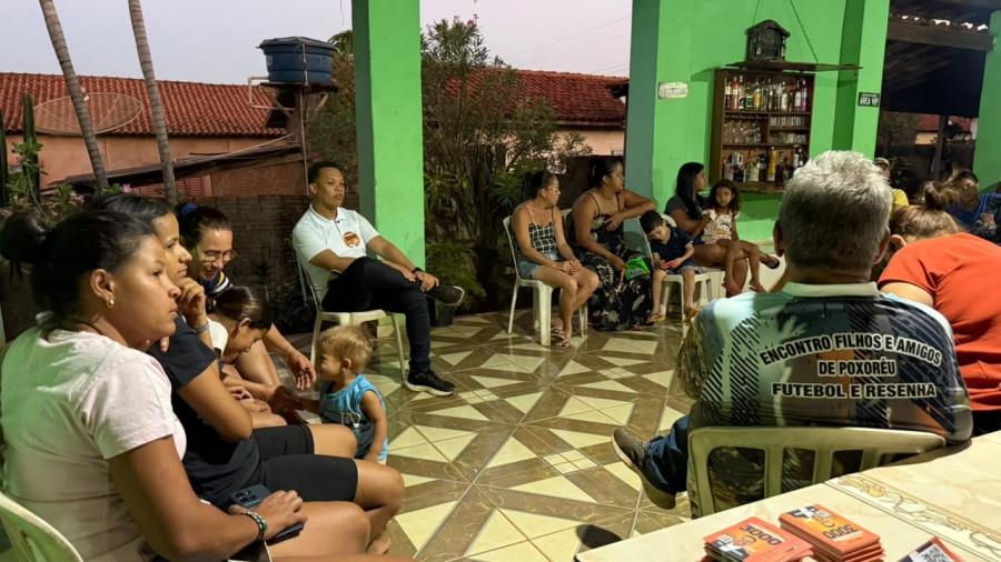 Caio Cordeiro inicia “agendão” pelo interior em Poxoréu e percorre distritos para ouvir demandas da região